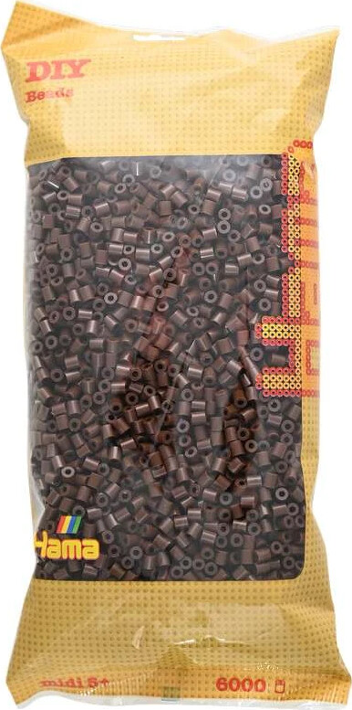Hama Midi Perler - Brun - 6.000 Stk - 205-12