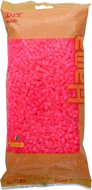 Hama Midi Perler - Fushsia - 6.000 Stk - 205-32