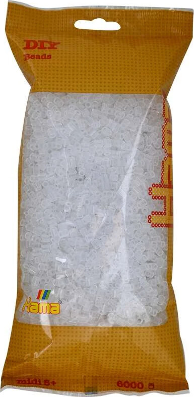 Hama Midi Perler - Klar - 6.000 Stk - 205-19