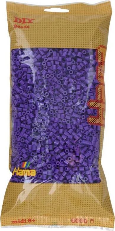 Hama Midi Perler - Lilla - 6.000 Stk - 205-07