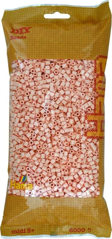Hama Midi Perler - Lys Fersken - 6.000 Stk - 205-78