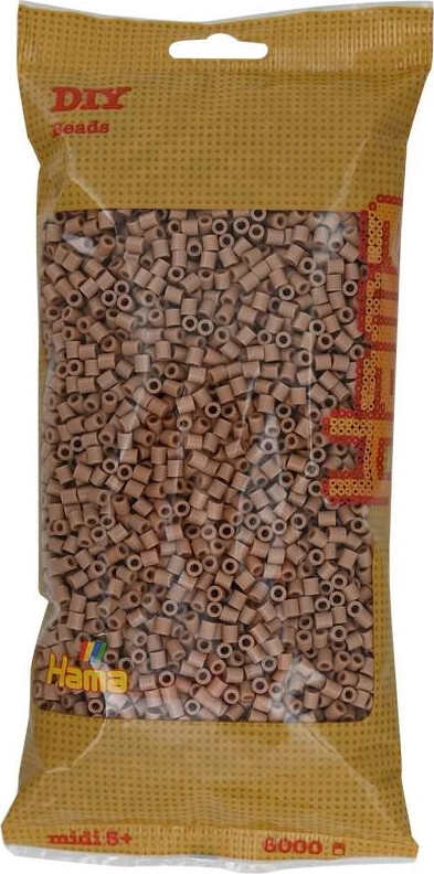 Hama Midi Perler - Lys Nougat - 6.000 Stk - 205-75