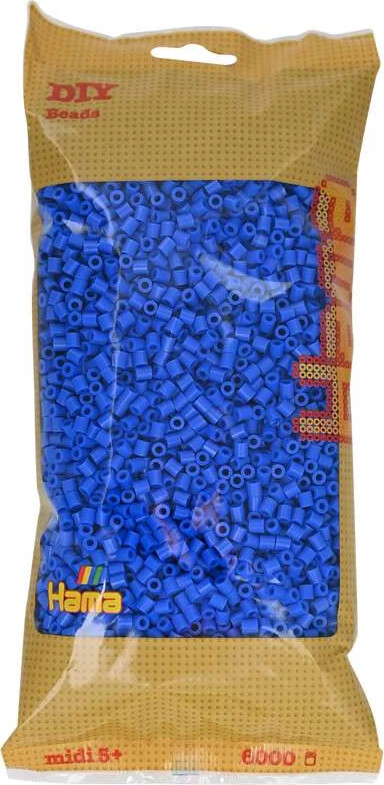 Hama Midi Perler - Lyseblå - 6.000 Stk - 205-09
