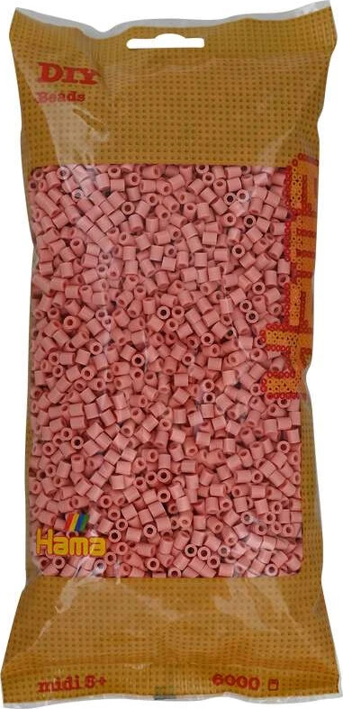 Hama Midi Perler - Mat Rosa - 6.000 Stk - 205-26