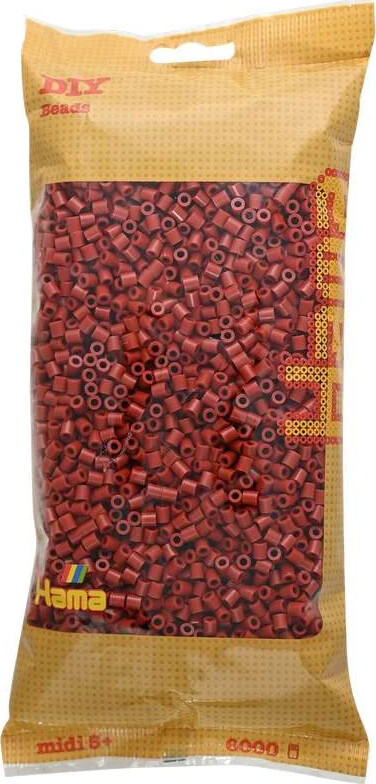 Hama Midi Perler - Mellem Brun - 6.000 Stk - 205-20