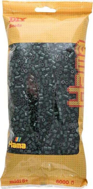 Hama Midi Perler - Mørkegrøn - 6.000 Stk - 205-28