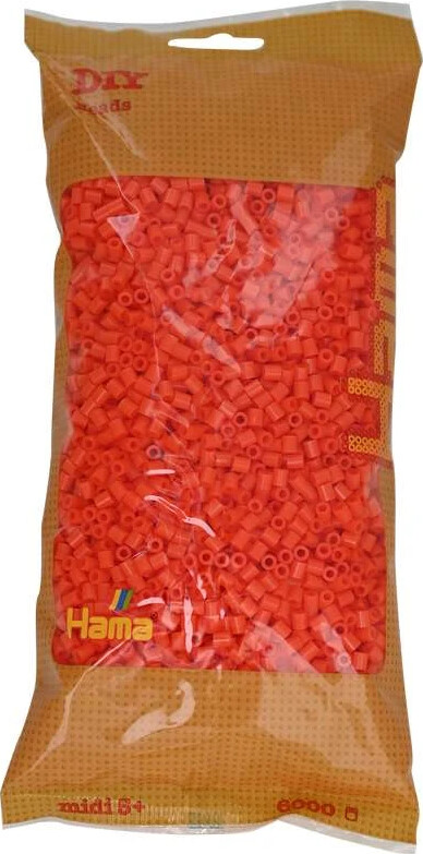 Hama Midi Perler - Orange - 6.000 Stk - 205-04