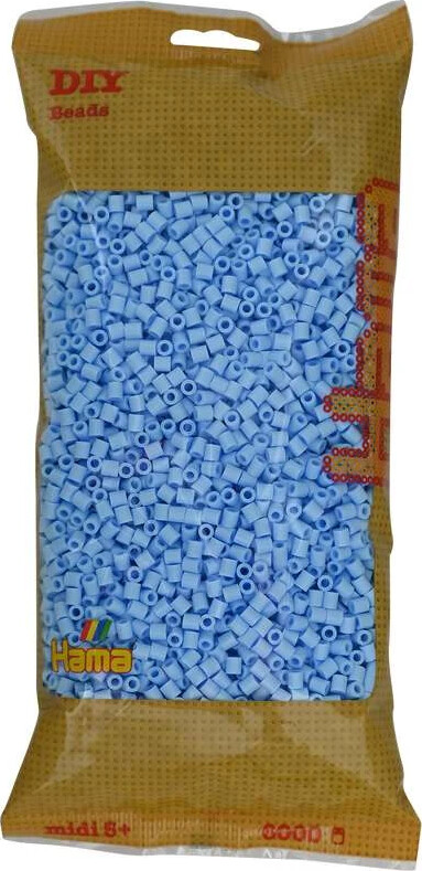 Hama Midi Perler - Pastel Isblå - 6.000 Stk - 205-97