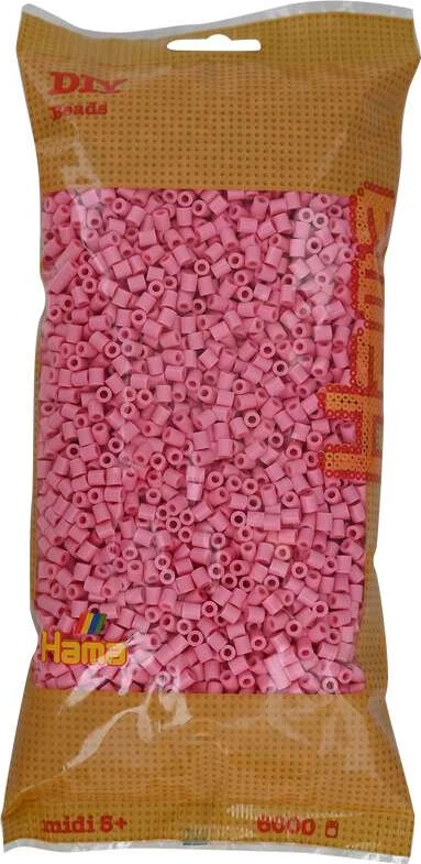 Hama Midi Perler - Pink - 6.000 Stk - 205-06
