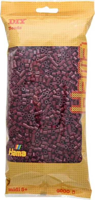 Hama Midi Perler - Rødbrun - 6.000 Stk - 205-30