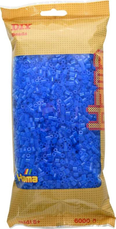 Hama Midi Perler - Transparent Mørkeblå - 6.000 Stk - 205-15