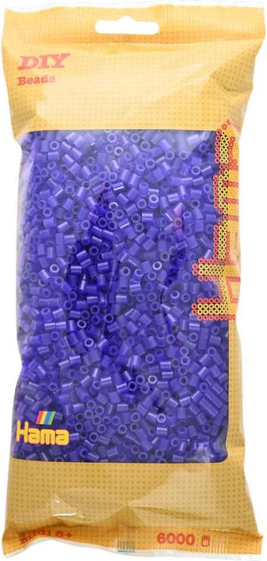 Hama Midi Perler - Transparent Lilla - 6.000 Stk - 205-24