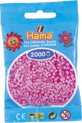 Se Hama Mini Perler - Pastel Pink - 2.000 Stk. - 501-48 hos Gucca.dk
