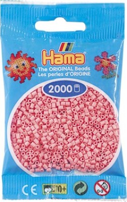 Se Hama Mini Perler - Pink - 2.000 Stk. - 501-06 hos Gucca.dk