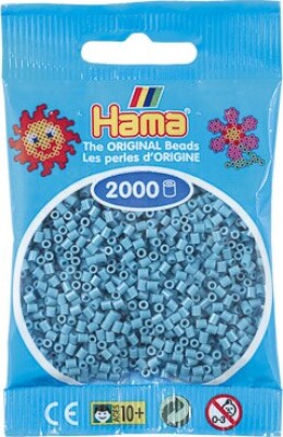 Billede af Hama Mini Perler - Turkis Blå - 2.000 Stk. - 501-31