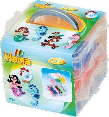 Hama - Lille Opbevaringsboks Med 6.000 Midi Perler - 6703