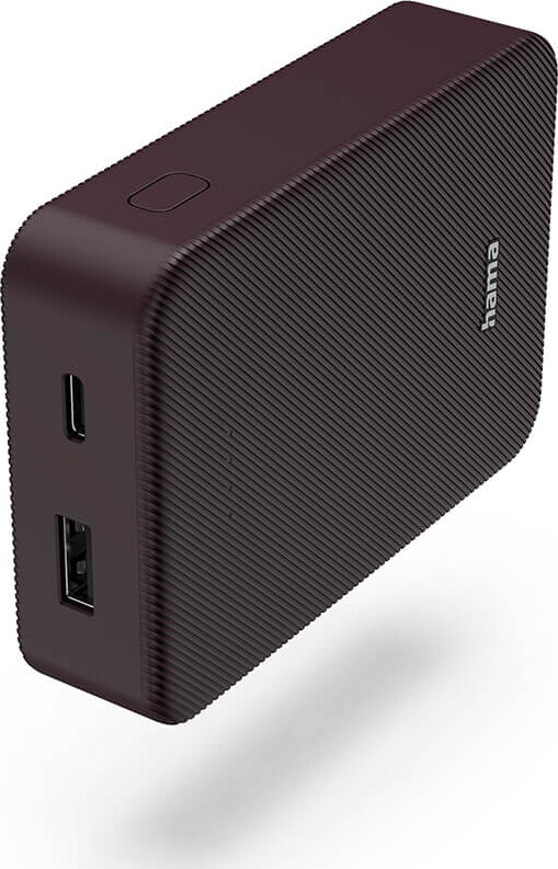 Hama Powerbank 10000 Mah - Usb-c + Usb-a - Colour 10 - Plum