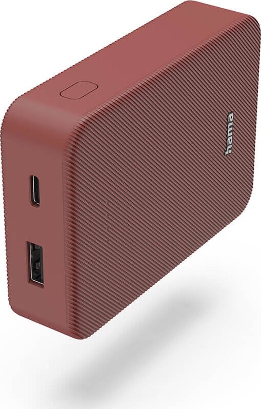 Hama Powerbank 10000 Mah - Usb-c + Usb-a - Colour 10 - Rød