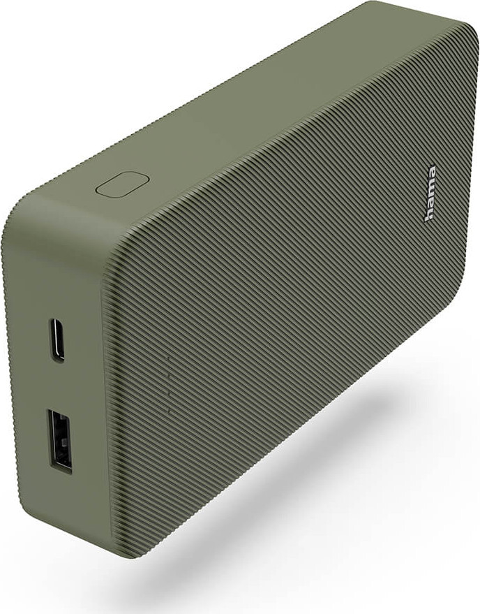 Hama Powerbank 20000 Mah - Usb-c + Usb-a - Colour 20 - Grøn