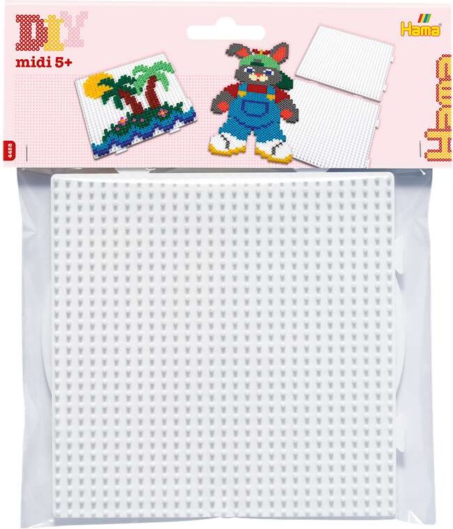 Billede af Hama Midi Perleplader - Firkantede - 15x15 Cm - 2 Stk. - 234 - 4458