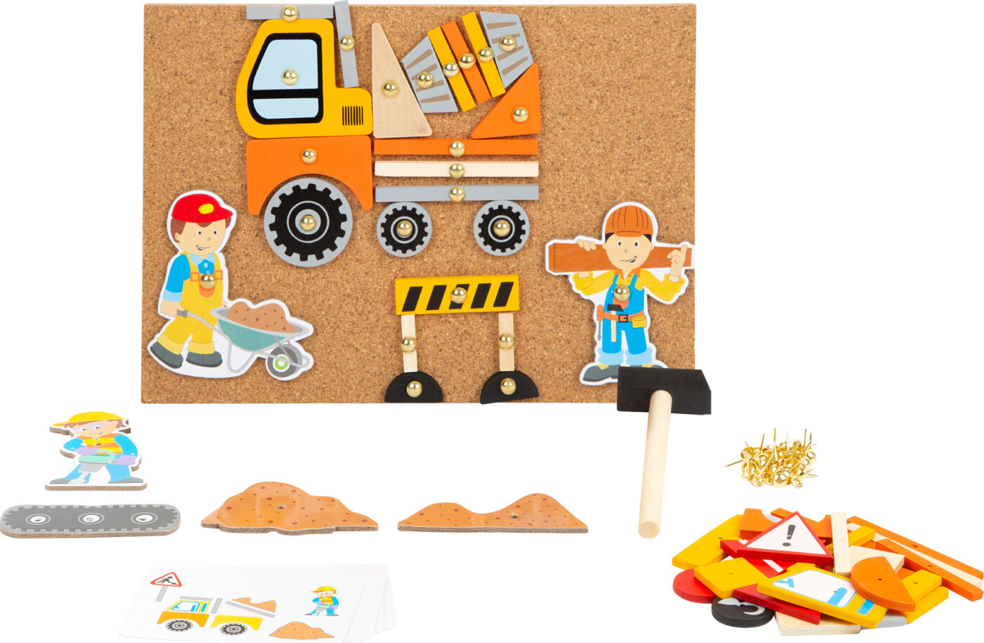 Hammer Og Søm Bræt Sæt - Byggeplads - Small Foot
