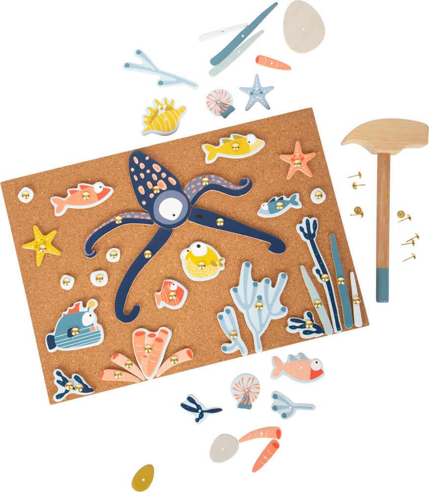 Hammer Og Søm Bræt Sæt - Havets Liv - Small Foot
