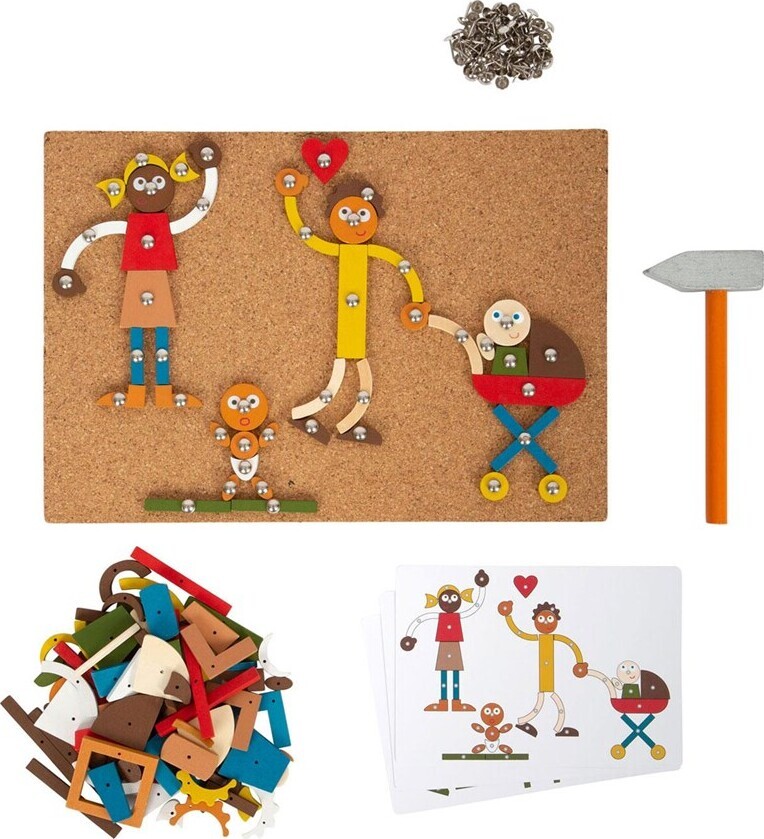 Hammerbræt Med Søm, Træhammer Og Klodser - Hjem Og Familie - Small Foot
