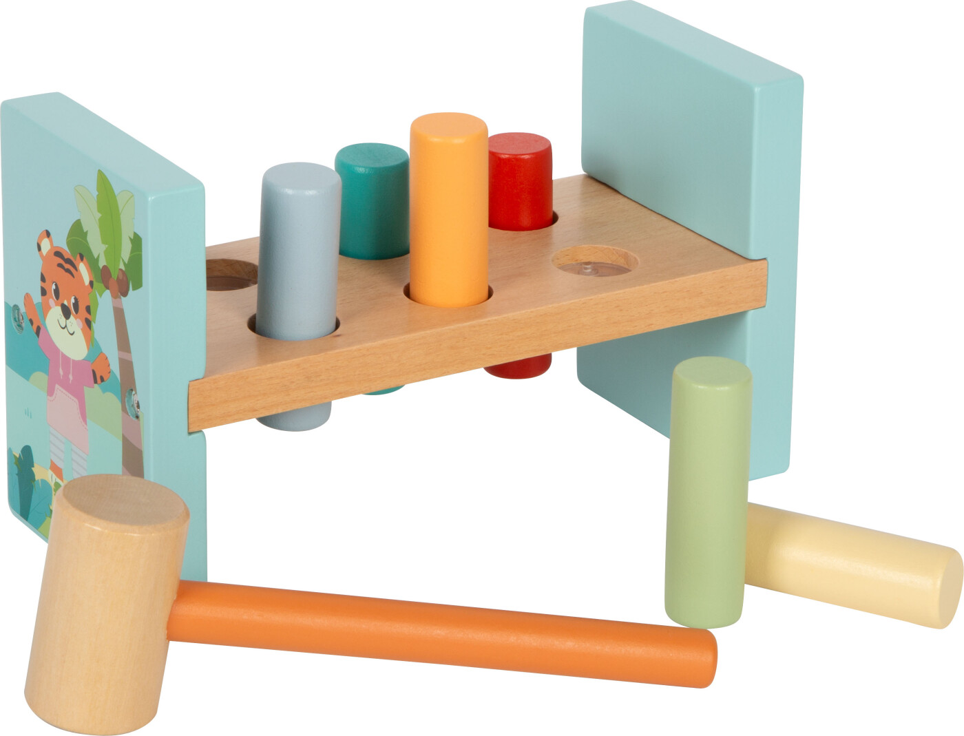 Hammerbræt Legetøj I Træ - Junglevenner - Small Foot