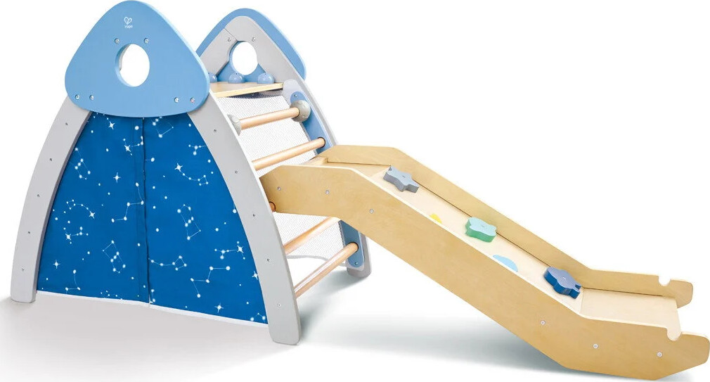 Hape - 4-in-1 Climb & Slide Gym Set - Klatrestativ Til Børn