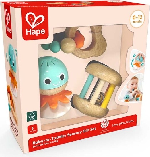 Sanselegetøj – Baby Til Barn Gavesæt – Hape