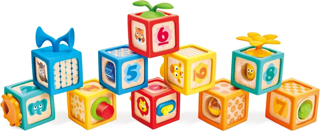 Hape Sanseklodser - 10 stk. - Delightful Discovery Blocks