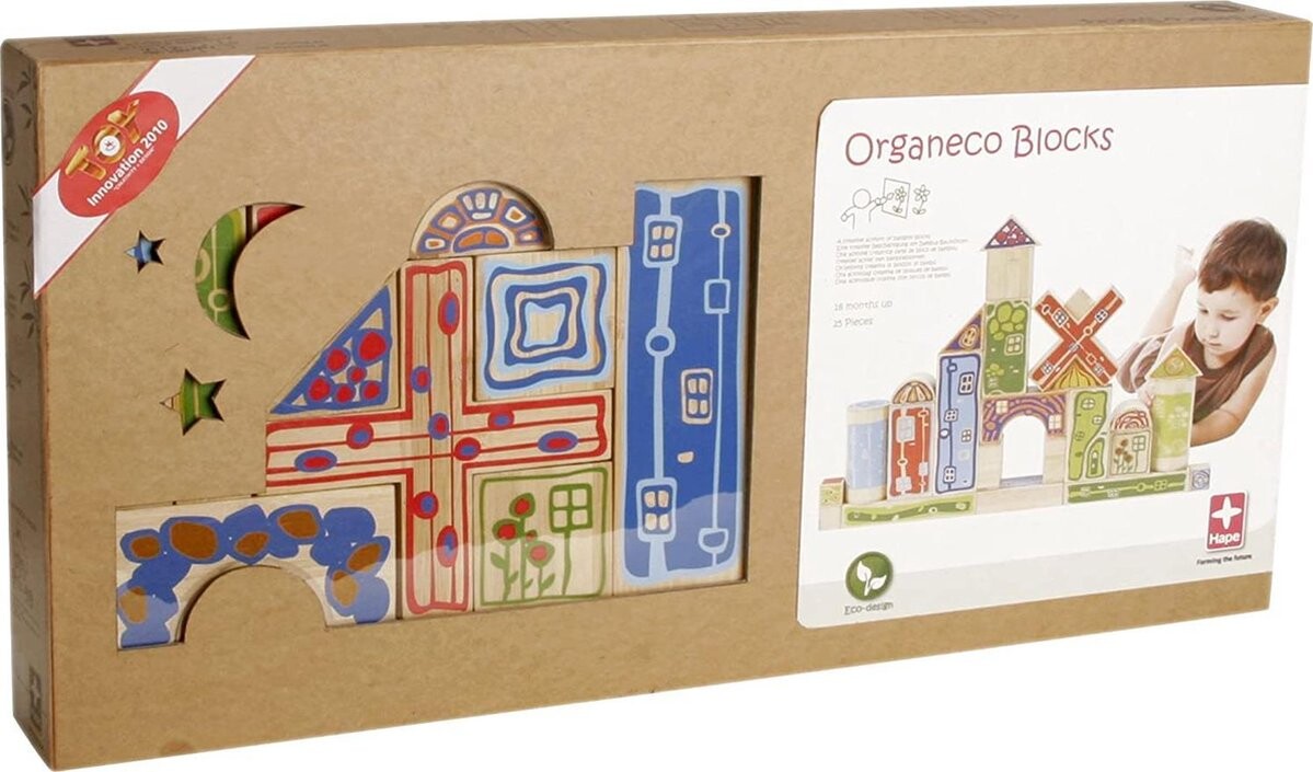 Hape - Eco Byggeklodser I Bambus