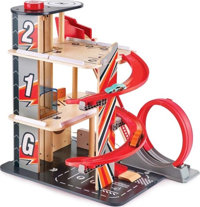 Hape - Parkeringshus - Stunt Garage - 59 Cm