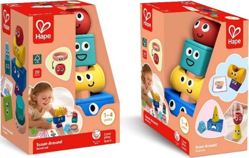 Hape - Scoot Around - Geometrisk Spatial Stabletårn