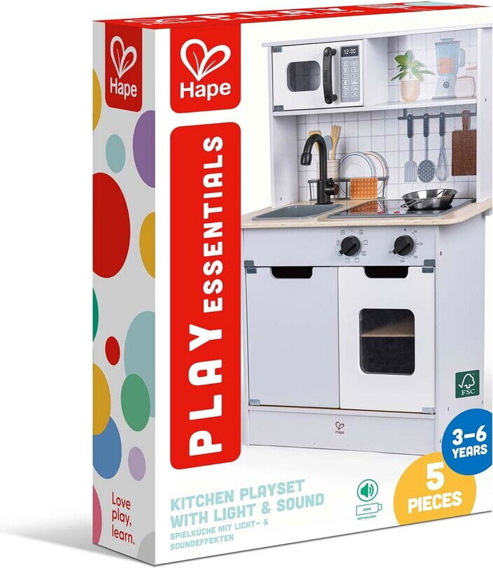 Hape - Kitchen Playset - Moderne Legekøkken Med Lys Og Lyd