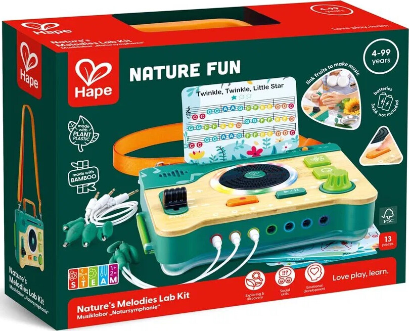 Hape - Nature's Melodies Lab Kit - Nature Fun - Dj Pult Til Børn