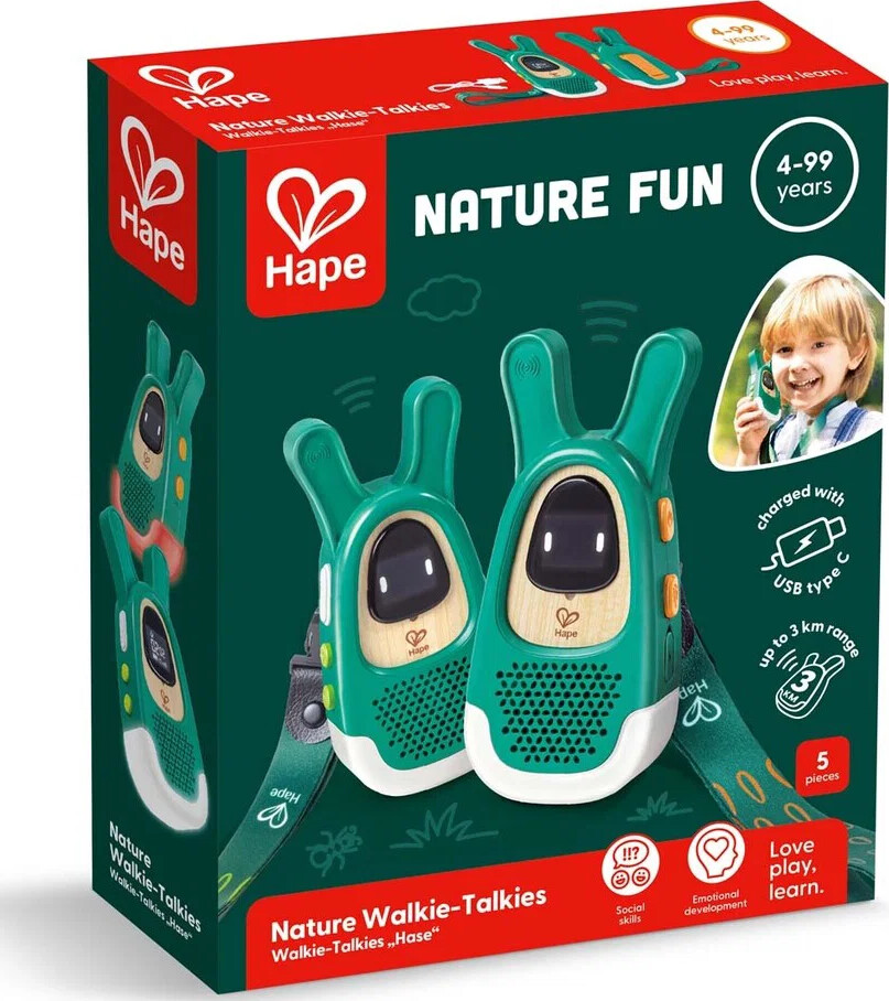 Hape - Nature Walkie-talkies Til Børn - Grøn - Nature Fun