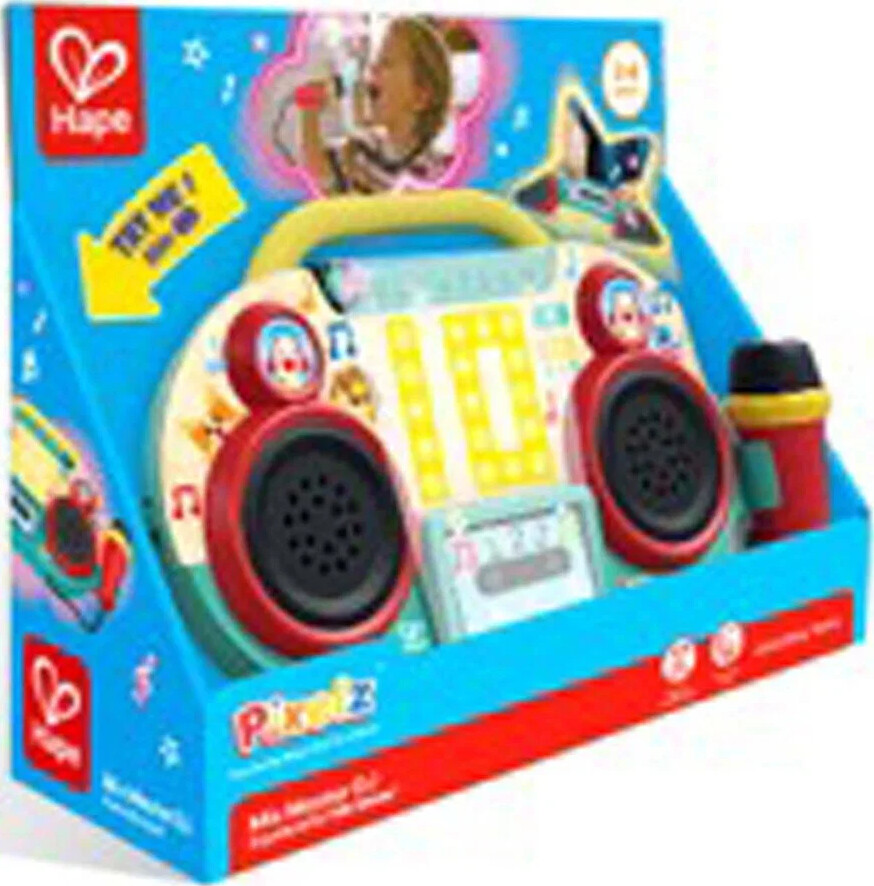 Hape E0703k - Pixelz Sing-along Boombox - Karaokemaskine