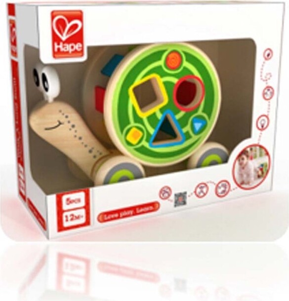 Hape Trækdyr / Puttekasse - Walk-a-long Snail