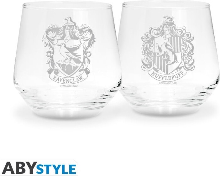 Harry Potter - 2 Glass Set Ravenclaw & Hufflepuff EUROPE x2 - Glas