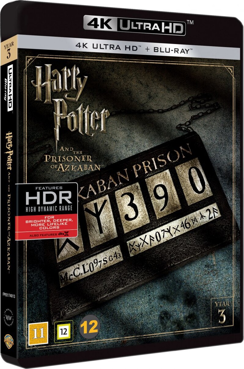 Harry Potter Og Fangen Fra Azkaban - Film 3 - 4K Blu-Ray