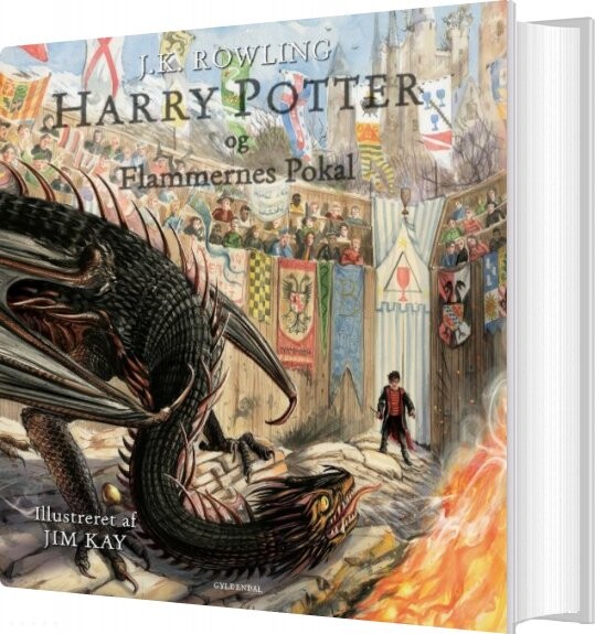 Billede af Harry Potter 4 - Illustreret Udgave - Og Flammernes Pokal - J. K. Rowling - Bog