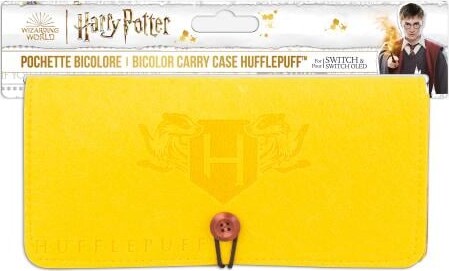 Trade Invaders Harry Potter - Hufflepuff Switch Felt Pouch - Yellow - Miscellaneous Taske - Nintendo Switch