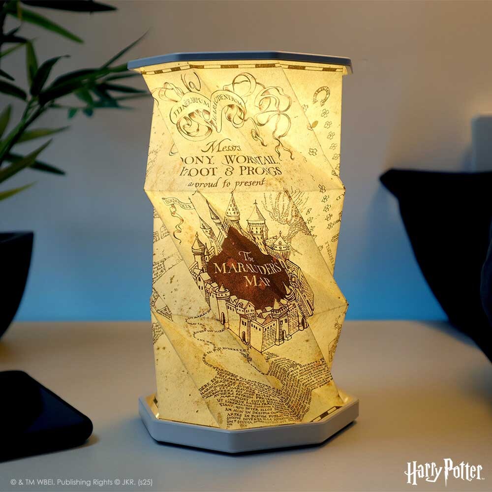 Harry Potter Lampe - Marauders Map - Foldbar - Popglow - 21 Cm - Nemesis Now