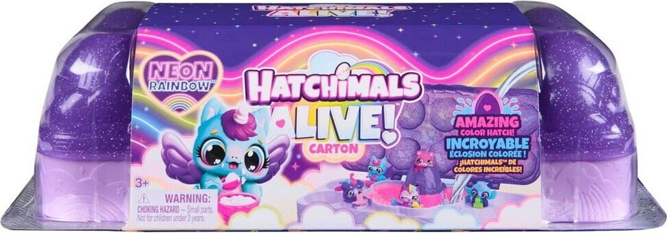 Hatchimals - Alive Neon Rainbow Karton (6072615)