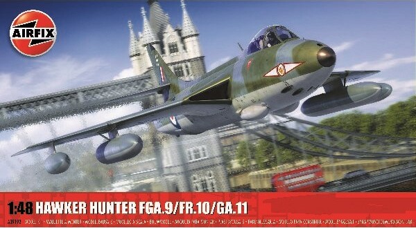 Se Airfix - Hawker Hunter Fga.9/fr.10/ga.11 - 1:48 - A09192 hos Gucca.dk