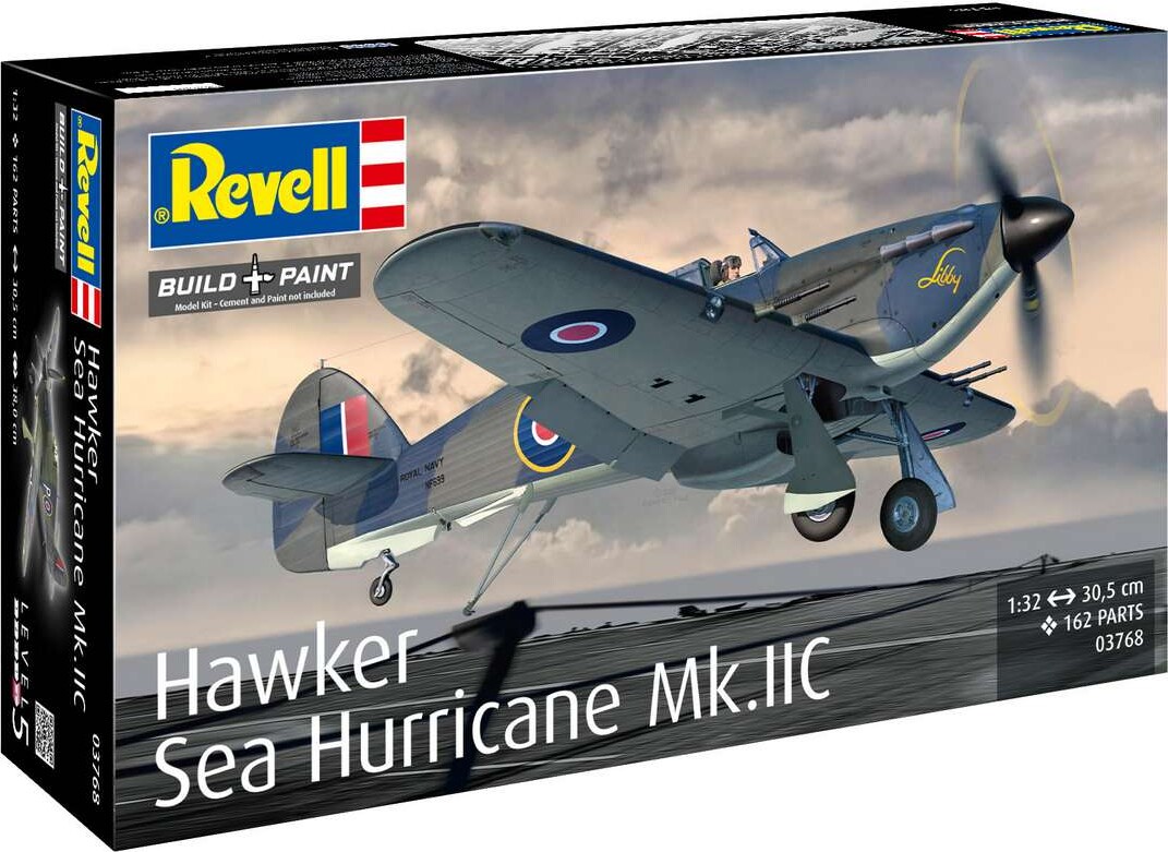 Revell - Hawker Sea Hurricane Mk.iic - Byggesæt - 1:32 - 03768