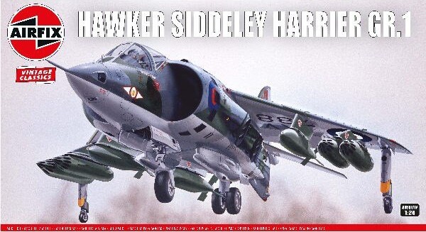 Se Airfix - Hawker Siddeley Harrier Gr.1 - Vintage Classics - 1:24 - A18001v hos Gucca.dk