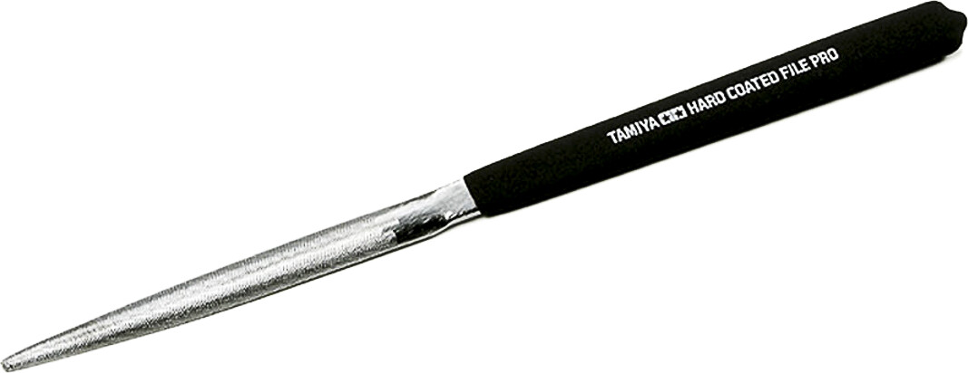 Tamiya - Hard Coated File Pro - Halv Rund Fil - B 7,5 Mm - 74073