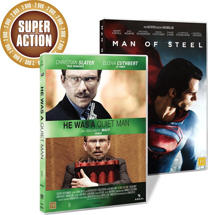 He Was A Quiet Man // Man Of Steel - DVD - Film